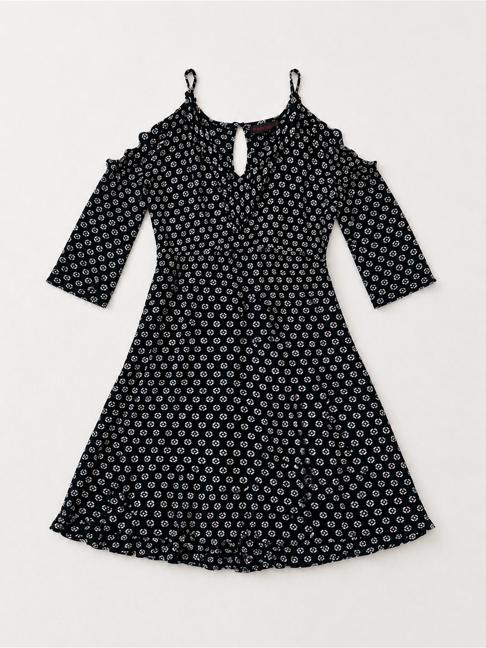 Cold-Shoulder Mini Dress - Picture 2 of 3